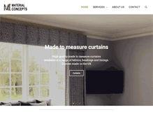 Tablet Screenshot of materialconcepts.co.uk